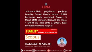 ALHAMDULILLAH LEGALITY TERINDEKS SCOPUS