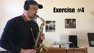 Basic Jazz Conception for Saxophone by Lennie Niehaus (Vol. 1) - Exercise #4