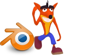 blender 2.78 Game Character Creation Speed Modeling Crash Bandicoot