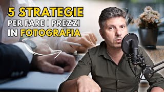 5 Strategie Efficaci per Fare/Alzare i PREZZI in Fotografia