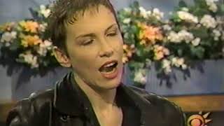 Annie Lennox interview CBS 1996 performing Waiting In Vain