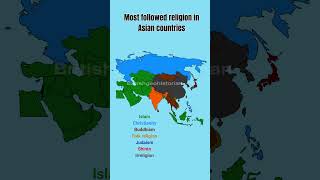 Most followed religion in Asian countries