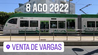 Cruce de unidades del Tranvía en Venta de Vargas (San Fernando)