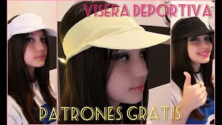 DIY/ CÓMO HACER UNA GORRA VISERA DEPORTIVA/ PATRONES GRATIS