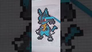 Pixel art #lucario #pixelart #pokemon