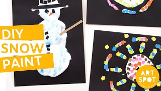 Easy Art for Kids: DIY Snow Paint