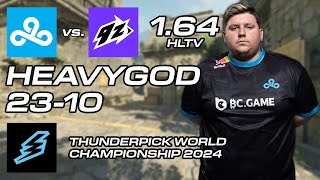 HeavyGod vs 9z (23-10) - ANCIENT - Thunderpick World Championship 2024 - CS2 DEMO POV