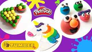 Play-Doh Creations | Sesame Street, Unicorn and Candy Heart Cake