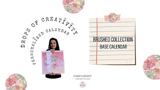 CTMH BASE CALENDAR - MARCH - Brushed collection #sugarscrap #ctmhmaker #brushedcollection