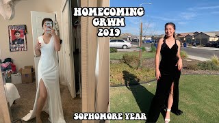 HOMECOMING GRWM: hair makeup & outfit 2019 (sophomore)