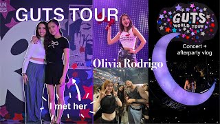 Olivia Rodrigo GUTS TOUR London vlog | meeting Olivia + afterparty💜🎤