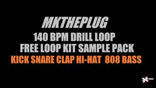 140 BPM Free UK Drill MKthePlug Slide 808 Kick Drum Kit Hi-Hat Preset Stem Producer Pattern Loop