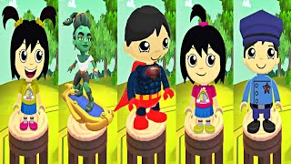 Superman Ryan vs Moira vs Emma&Kate Ryan's Sister vs Officer Ryan - Subway Surfers vs Tag with Ryan