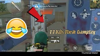 Full rush gameplay 13 solo kills / PUBG Mobile.