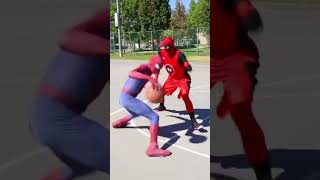 Spiderman basketball pt11 #spiderman #basketball #funny #shorts