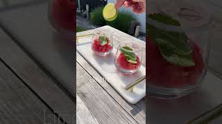 watermelon 🍉 mojito mocktails 🍸🍹🥂 #recipe #refreshing #food #moctail #short