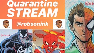 Quarantine Stream - Spider-Man/Peter Parker Sketchcard - Marvel Artist Will Robson