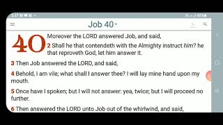 KJV-Daily Bible: p.m. Job 40:1-24