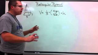 Rectangular Pyramid - Volume