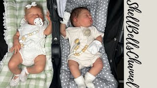 TAKING OUR REBORN BABIES SHOPPING WITH FRIENDS| ShellBellsChannel