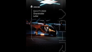 [조비소식](Joby aviation, UAM) Archer(아쳐) `2023년 4분기 및 회계연도 주주 서한