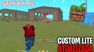 [NOVA ATUALIZAÇÃO] CUSTOM LITE FREE FIRE COM 3 MB GRÁFICO DE MINECRAFT DA NOVA ATUALIZAÇÃO