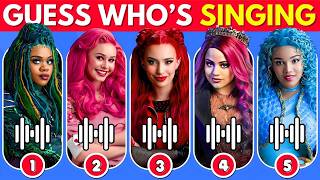 Guess Who's SINGING 🎶 Descendants: The Rise of Red ❤️ Red, Mal, Chloe, Uliana, Evie, Carlos, Jay...