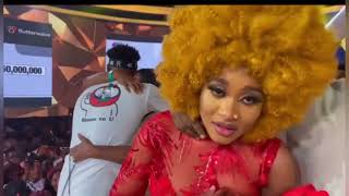 Phyna Kisses Groovy as She wins BBNAIJA season 7 | Phyna wins Bbnaija 2022 “Level up”