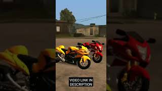 SUZUKI HAYABUSA FAT TYRE DFF ONLY MOD FOR GTA SA ANDROID #SHORTS