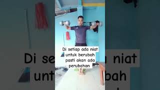 perubahan pasti akan datang jika ada niat walaupun setiap hari 0%#shortvideo #workout #sixpack #gym