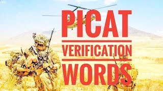 PICAT VERIFICATION WORDS TO SCORE HIGH 2021. [word knowledge]  #GOARMY #NAVY