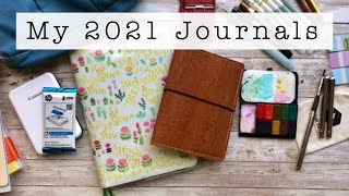 2021 Journal Line up - Hobonichi and other art journaling supplies