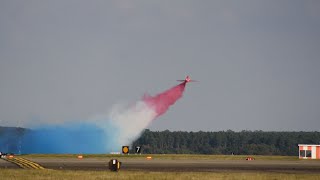 British red arrows departing RAF mildenhall special salute to the base on departure from Red 10.