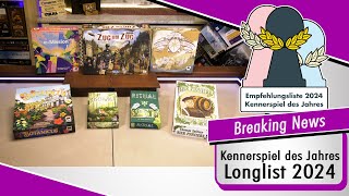 Kennerspiel des Jahres 2024 - Longlist und Nominierte Spiele - Spiel doch mal! Überblick