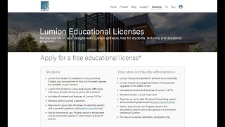 Lumion Educational Licenses