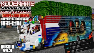 "TAKALAR" SHARE KODENAME SOUND ENGINE CUNG TAKALAR CAMPA & NON CAMPA V4.3 | BUSSID V4.3