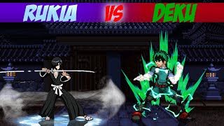 Rukia Kuchiki vs Deku Midoryia Izuko Bleach Boku no Hero Academia