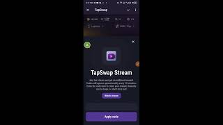 Tapswap Live Stream Codes Live Apply