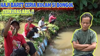 CUMA SETANGAH HARI KOLAM SI BONGOL TERKURAS ABIS.BORONG KOLAM IKAN NILEM DAN IKAN MAS.