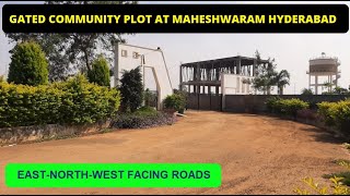 #meheshwaram #nagaram -R1#residentialzone1478 SQYARDS GATED COMMUNITY PLOT-LAST NORTH WEST ROAD FACE