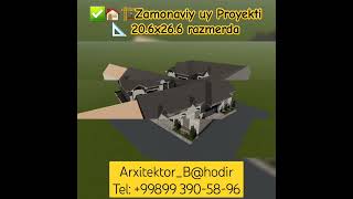 ✅️🏠🏗Zamonaviy uy Proyekti👍👍 #uylar #uy #travertin #chiroyli #hitec #zamonaviy uylar