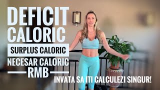 Invata sa iti calculezi singur DEFICIT CALORIC | NECESAR CALORIC | RMB