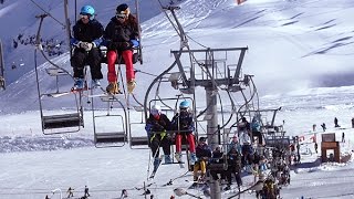 Vale nevado Chile imagens com drone 4k