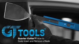 The Quarter Cutter™ - How to Insert and Remove a Blade - GT Tools®