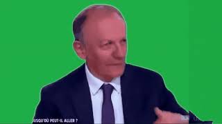 Eric Zemmour tousse fond vert -Version Asselineau