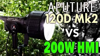 Aputure 120Dmk2 vs 200w HMI  vs 575 HMI Test Review