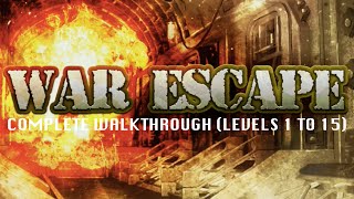 WAR ESCAPE - COMPLETE WALKTHROUGH - LEVELS [01] TO [15 ] [HD] [iOS] [KDJ] Gameplay