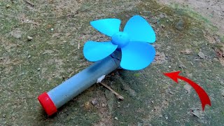 Amazing  hand fan from plastic,how to make  electric fan at home