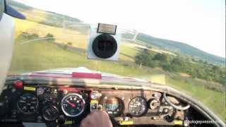 Airplane engine failure during take off and straight-in landing (training)