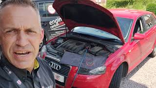 Diagnostic Consultation and Engine Carbon Clean on an Audi A3 1.9 TDI (2007 - 157,821 miles)